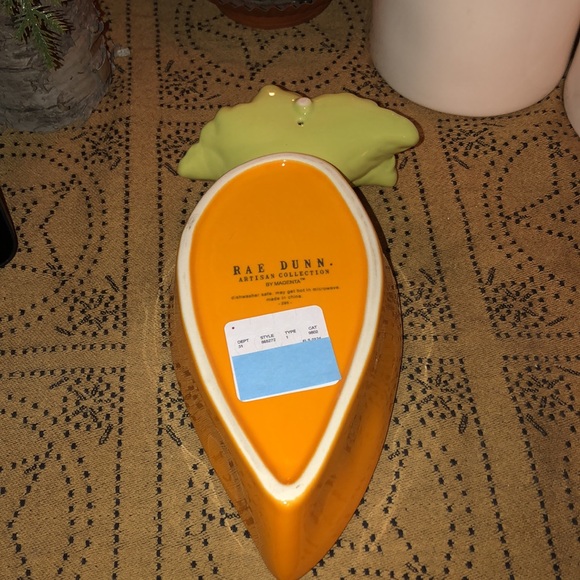 Rae Dunn I DON’T CARROT ALL Carrot Shaped Dish - Picture 7 of 10